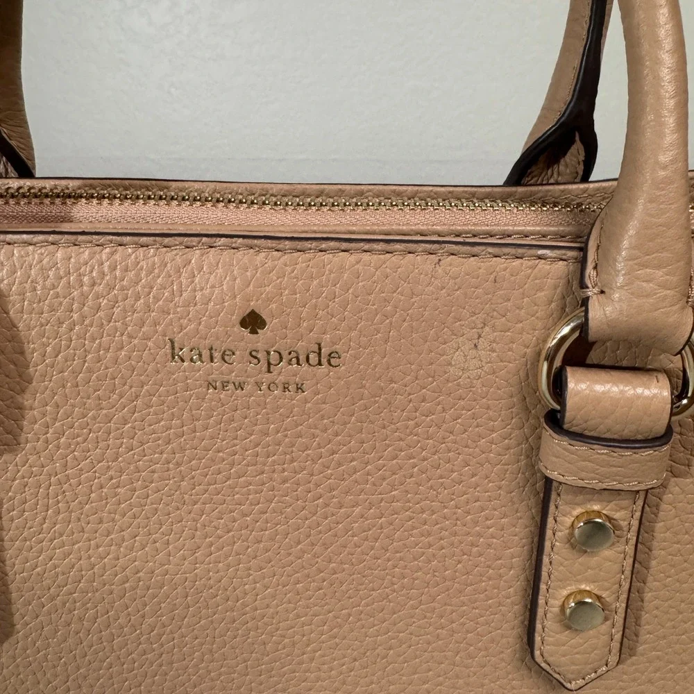 Kate Spade Mulberry Street Lise Satchel Women Medium Blush Leather Handbag